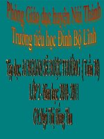 tập đọc lớp 2 Tuần 30 AI NGOAN SẼ ĐƯỢC THƯỞNG NĂM 2011