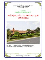 báo cáo khả thi dự án mở rộng đầu tư khu du lịch sandhills
