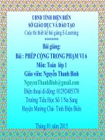 slide tóan lớp 1 -phép cộng trong phạm vi 6