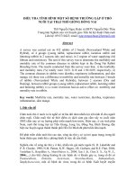 Điều tra tình hình một số bệnh thường gặp ở thỏ nuôi tại trại thỏ giống Đồng Nai