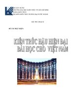 kiến trúc hậu hiện đại bài học cho việt nam