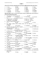 Bai Tap On TNPT theo Unit (1-16)