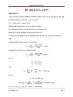 Bài giải mẫu Máy điện