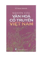 Ebook NGHIÊN CỨU VĂN HOÁ CỔ TRUYỀN VIỆT NAM