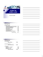 Bài giảng Quản trị chiến lược - Hoàng Văn Thanh, MBA