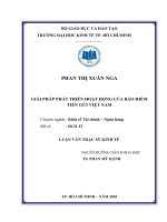 Giải pháp phát triển hoạt động của bảo hiểm tiền gửi Việt Nam