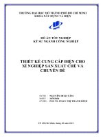 Thiết kế cung cấp điện cho xí nghiệp sản xuất chè và chuyên đề