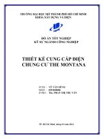 Thiết kế cung cấp điện cho chung cư the montana