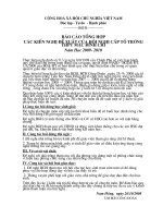 Báo cáo đề xuất của Tổ công đoàn