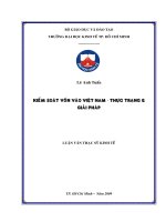 Kiểm soát vốn vào Việt Nam - thực trạng & giải pháp