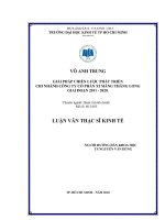Gỉải pháp chiến lược phát triển chi nhánh công ty cổ phần xi măng Thăng Long giai đoạn 2011-2020  Luận văn thạc sĩ