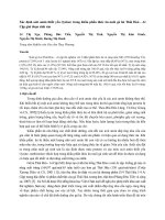 Xác định axit amin thiết yếu (lyzine) trong khẩu phần thức ăn nuôi gà lai Thái Hòa - Ai Cập giai đoạn sinh sản.