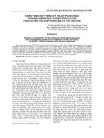 HOÀN THIỆN QUY TRÌNH KỸ THUẬT THÂM CANH VÀ NHÂN GIỐNG ĐẬU TƯƠNG ĐTDH.01 CHO VÙNG DUYÊN HẢI NAM TRUNG BỘ VÀ TÂY NGUYÊN