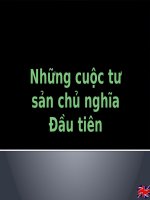Bài 1 Những Cuộc Cách Mạng Tư Sản Đầu Tiên