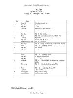 GIÁO ÁN TUẦN 28 LỚP 1 ( CKTKN)