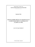 Thương mại biên giới tại các lối mở ở Lào Cai ưu điểm , nhược điểm và vai trò quản lý của khu vực công
