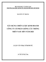 Xây dựng chiến lược kinh doanh công ty cổ phần giống cây trồng miền Nam đến ănm 2020