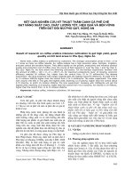 KẾT QUẢ NGHIÊN CỨU KỸ THUẬT THÂM CANH CÀ PHÊ CHÈ ĐẠT NĂNG SUẤT CAO, CHẤT LƯỢNG TỐT, HIỆU QUẢ VÀ BỀN VỮNG TRÊN ĐẤT ĐỒI NÚI PHỦ QUỲ, NGHỆ AN