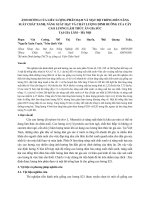 Ảnh hưởng của liều lượng phân đạm và mật độ trồng đến năng suất chất xanh, năng suất hạt và chất lượng dinh dưỡng của cây cao lương làm thức ăn gia súc tại Gia Lâm - Hà Nội