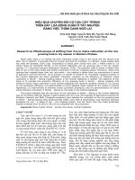 HIỆU QUẢ CHUYỂN ĐỔI CƠ CẤU CÂY TRỒNG TRÊN ĐẤT LÚA ĐÔNG XUÂN Ở TÂY NGUYÊN BẰNG VIỆC THÂM CANH NGÔ LAI