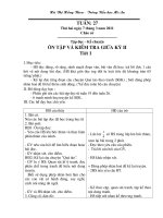 Giáo án lớp 3 Tuần 27 (Của  Thoa)