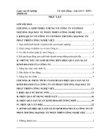 luận văn quản trị kinh doanh Một số giải pháp chủ yếu nhằm nâng cao hiệu quả sản xuất kinh doanh của Công ty cổ phần thương đầu tư phát triển công nghệ Việt