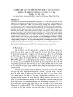 Nghiên cứu một số biện pháp kỹ thuật sản xuất hạt giống cỏ Stylosanthes Guianensis ciat 184 tại Ba Vì – Hà Tây