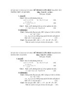 Đề thi đầu HK2 toán 11