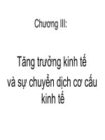 Slide bài giảng môn Kinh tế phát triển chương 3