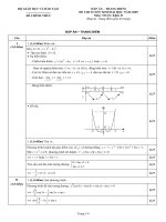đáp án đại học môn toán khối D 2009