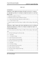 luận văn kế toán Hoàn thiện kế toán chi phí sản xuất và tính giá thành sản phẩm tại Công ty cổ phần cơ khí xây dựng và lắp máy điện nước