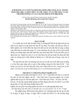 Ảnh hưởng của tuổi tái sinh mùa đông đến năng suất, thành phần hóa học, lượng thức ăn thu nhận, tỷ lệ tiêu hóa và giá trị dinh dưỡng của cỏ voi
