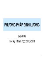 GIÁO TRÌNH-PHƯƠNG PHÁP ĐỊNH LƯỢNG