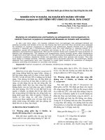 NGHIÊN CỨU VI KHUẨN, XẠ KHUẨN ĐỐI KHÁNG VỚI NẤM Fusarium oxysporum GÂY BỆNH HÉO VÀNG CÀ CHUA, DƯA CHUỘT