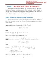 Số phức 4 dạng toán trong đề thi đại học