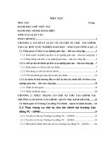 Hoàn thiện cơ chế tự chủ tài chính tại Trường Cao đẳng Tài chính - Quản trị kinh doanh