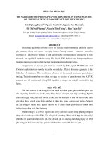 Thử nghiệm một số phương pháp chế biến phân lợn thành phân hữu cơ vi sinh tại trung tâm nghiên cứu lợn Thụy Phương