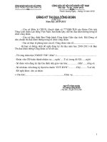 Đăng kí thi đua đầu năm học 2011 cấp tổ