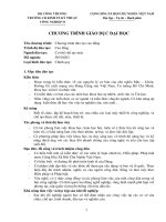 CHƯƠNG TRÌNH GIÁO DỤC ĐẠI HỌC-NGÀNH CƠ KHÍ CHẾ TẠO MÁY