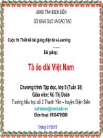 slide tập đọc 5 -tà áo dài việt nam _ Gv V.T Dõan