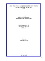 ĐỀ CƯƠNG MÔN HỌC-PHƯƠNG PHÁP SỐ-INT 1264
