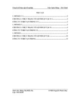 MỘT SỐ BIỆN PHÁP TĂNG CƯỜNG LỢI NHUẬN TẠI CÔNG TY TNHH VẠN PHONG