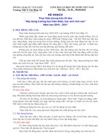 Kế hoạch thực hiện phong trào thi đua 