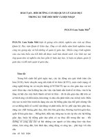 ĐÀO TẠO - BỒI DƯỠNG CÁN BỘ QUẢN LÝ GIÁO DỤC TRONG XU THẾ ĐỔI MỚI VÀ HỘI NHẬP