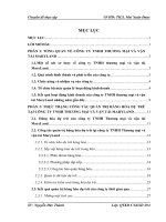 luận văn quản trị kinh doanh Hoàn thiện công tác quản trị hàng hóa dự trữ tại công ty TNHH Thương mại và vận tải MaryLand.