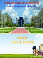 Giáo trình bài giảng pháp luật đại cương chương 1