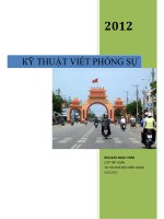 Ebook KỸ THUẬT VIẾT PHÓNG SỰ