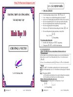 Chuyên đề vecto lớp 10