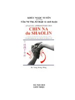 Ebook CẦM NÃ THỦ - KỸ THUẬT VÀ CÁCH LUYỆN