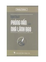Ebook NGHỆ THUẬT PHỎNG VẤN CÁC NHÀ LÃNH ĐẠO